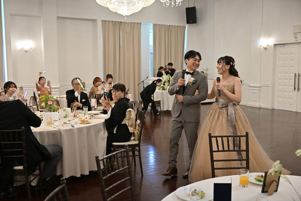 再入場は歌いながら♪