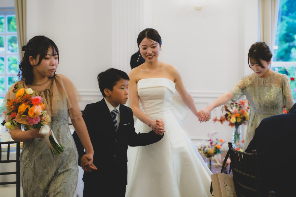 弟妹3名と祖母様が、サプライズでエスコート🌸